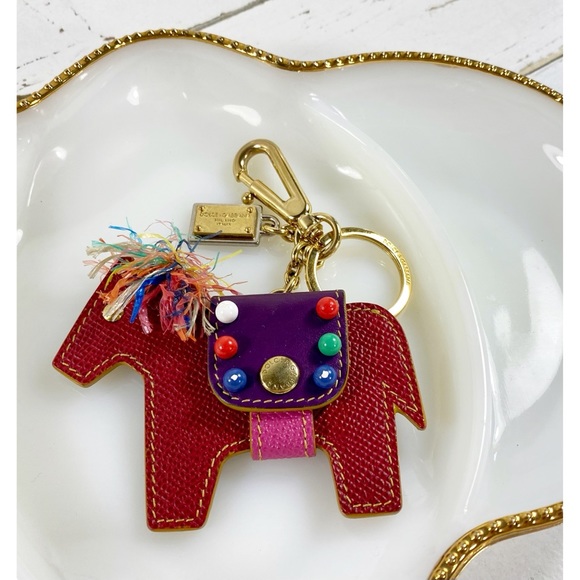 Dolce & Gabbana Beaded Leather Pony Bag Charm - Picture 5 of 5